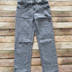 Gap Kids High Stretch Jeggings Gray Stars Size 10